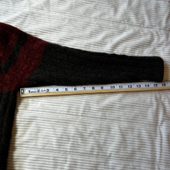 Vintage Authentic Structure 100% Lambswool Sweater Men’s L (Runs Small) Woolmark - Picture 5 of 15